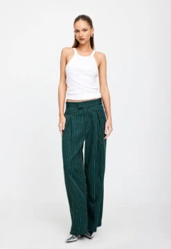 NYC PANT - GREEN PINSTRIPE -Tops To Bottoms Sales 01 02 23 LIONESS eCOMM MARCH MARCH 1266 4079c671 e1c3 44e6 b223 a9c094a4db37