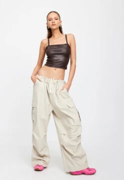 CLUELESS CAMI - CHOCOLATE -Tops To Bottoms Sales 01 02 23 LIONESS eCOMM MARCH MARCH 1525