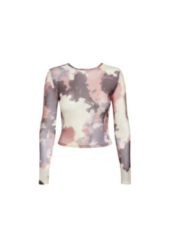 SMOKESHOW MULTI LONG SLEEVE - TIE DYE -Tops To Bottoms Sales 02 05 23 LIONESS GM MAY Ghost Mannequin MAY 036