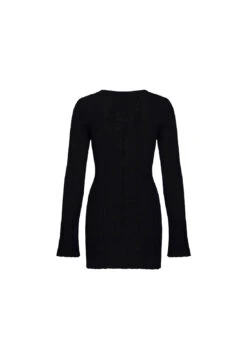 COYOTE KNIT DRESS - ONYX -Tops To Bottoms Sales 02 05 23 LIONESS GM MAY Ghost Mannequin MAY 062