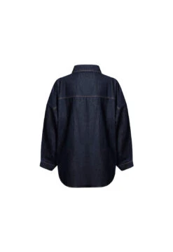 NYC BOYFRIEND SHIRT - DARK DENIM -Tops To Bottoms Sales 06 03 23 LIONESS MARCH GM MARCH GM 032