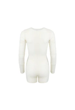 GHAURI KNIT ROMPER - CREAM -Tops To Bottoms Sales 06 03 23 LIONESS MARCH GM MARCH GM 181