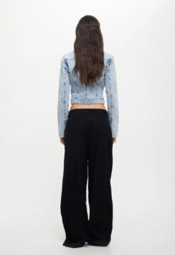 BELLA MOTO JACKET - DENIM BLUE -Tops To Bottoms Sales 06 09 23 LIONESS eCOMM OCT RESHOOTS 196