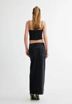 DEL GATO CORSET - CHARCOAL -Tops To Bottoms Sales 10 05 23 LIONESS eCOMM SERENA ReShoots Immediate 434