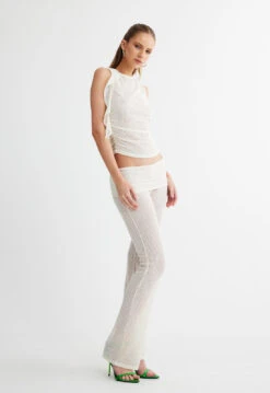 AMELIE PANT - CREAM -Tops To Bottoms Sales 10 05 23 LIONESS eCOMM SERENA ReShoots Immediate 484copy