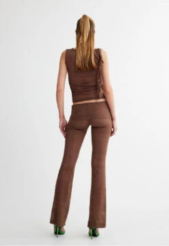 AMELIE PANT - CHESTNUT -Tops To Bottoms Sales 10 05 23 LIONESS eCOMM SERENA ReShoots Immediate 508