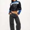 NUEVE BIKER JACKET - BLACK/BLUE