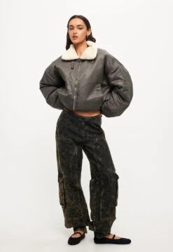 CARLA PUFFER JACKET - ASH