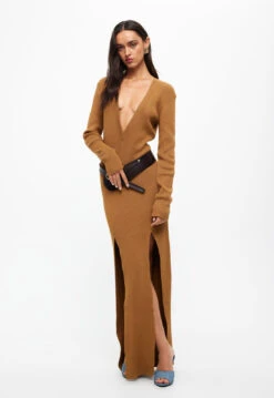 OPULENCE MAXI DRESS - CAMEL -Tops To Bottoms Sales 15 05 23 LIONESS eCOMM JUNE JUNE 626 d564faf6 b4e4 4ed8 b182 03a4170a691c
