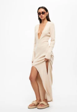 OPULENCE MAXI DRESS - BEIGE -Tops To Bottoms Sales 15 05 23 LIONESS eCOMM JUNE JUNE 690 5fee9e66 e18e 405b 9a21 805273a7aef3