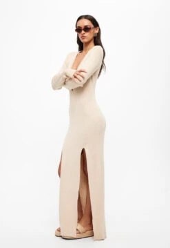 OPULENCE MAXI DRESS - BEIGE -Tops To Bottoms Sales 15 05 23 LIONESS eCOMM JUNE JUNE 700 8866b639 d5a3 4334 b685 80fab6d8c34b