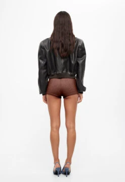 GOLDEN KNIT MINI SHORT - CHOCOLATE -Tops To Bottoms Sales 15 05 23 LIONESS eCOMM JUNE JUNE 840 c8c82da199854651a80a4c635037b84c fef8ad82 e3b4 42b8 bcd1 e12e78fc95e1