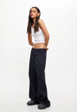LA QUINTA PANT - NAVY PINSTRIPE -Tops To Bottoms Sales 16 06 23 LIONESS eComm JULY Roberta RESHOOTS 332 4d5d00f3 9156 4b33 8a50 08c3eecb849f