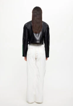 NUEVE BIKER JACKET - GREEN 11 NUEVE BIKER JACKET - GREEN -Tops To Bottoms Sales 16 06 23 LIONESS eComm JULY Roberta RESHOOTS 413