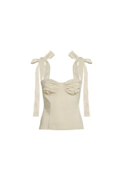 BALLERINA BUSTIER - BEIGE -Tops To Bottoms Sales 24 01 23 LIONESS FEB GM GHOST MANNEQUIN FEB23 011