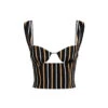 ODETTE TOP - ONYX STRIPE