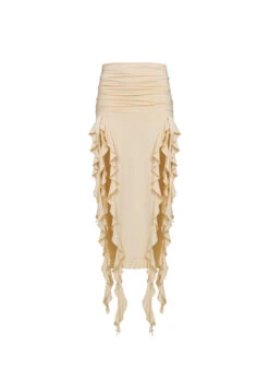 RENDEZVOUS SKIRT - CANARY -Tops To Bottoms Sales 24 01 23 LIONESS FEB GM GHOST MANNEQUIN FEB23 110