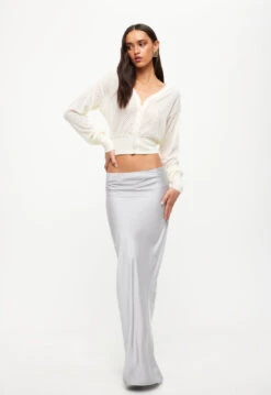GHAURI KNIT TOP - CREAM -Tops To Bottoms Sales 24 05 23 LIONESS ReShoots Roberta Reshoots 1011