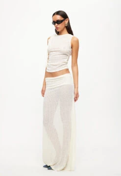 GHAURI MAXI SKIRT - CREAM