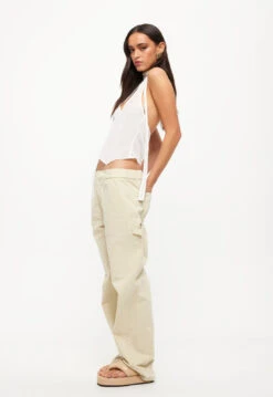 FOUNTAIN TAILORED PANT - BEIGE -Tops To Bottoms Sales 24 05 23 LIONESS ReShoots Roberta Reshoots 383
