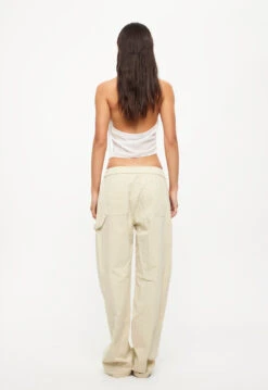 FOUNTAIN TAILORED PANT - BEIGE -Tops To Bottoms Sales 24 05 23 LIONESS ReShoots Roberta Reshoots 384
