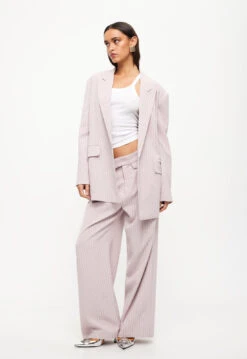 NYC BLAZER - PINK PINSTRIPE -Tops To Bottoms Sales 24 05 23 LIONESS ReShoots Roberta Reshoots 448