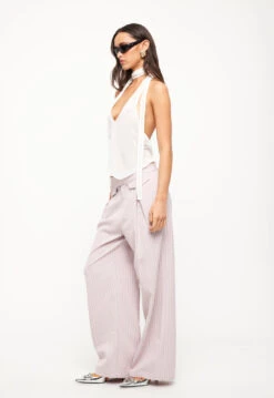 NYC PANT - PINK PINSTRIPE -Tops To Bottoms Sales 24 05 23 LIONESS ReShoots Roberta Reshoots 486