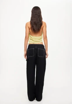 FOUNTAIN TAILORED PANT - ONYX -Tops To Bottoms Sales 24 05 23 LIONESS ReShoots Roberta Reshoots 554