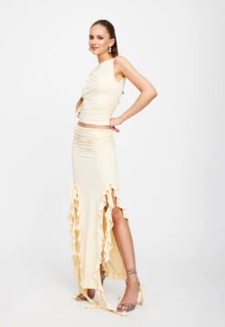 RENDEZVOUS TOP - CANARY -Tops To Bottoms Sales 25 01 23 LIONESS ReShoots Serena RESHOOTSCANARY 141930