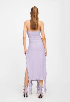 RENDEZVOUS STRAPLESS DRESS - LILAC -Tops To Bottoms Sales 25 01 23 LIONESS ReShoots Serena RESHOOTS 1112