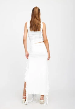 RENDEZVOUS SKIRT - WHITE -Tops To Bottoms Sales 25 01 23 LIONESS ReShoots Serena RESHOOTS 1244