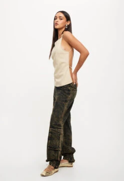 CAMILLE BACKLESS TOP - ECRU -Tops To Bottoms Sales 25 08 23 LIONESS ReShoots RESHOOTS 090