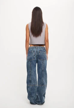 DAWSON JEAN - DENIM BLUE -Tops To Bottoms Sales 25 08 23 LIONESS ReShoots RESHOOTS 318