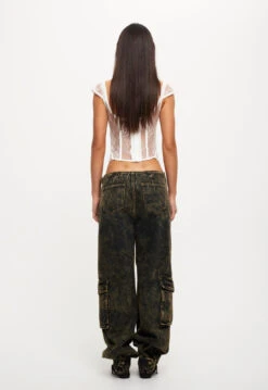 SOME LIKE IT HOT LACE CORSET - GHOST WHITE -Tops To Bottoms Sales 25 08 23 LIONESS ReShoots RESHOOTS 472