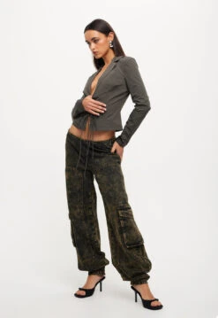 CK TIE TOP - ASH -Tops To Bottoms Sales 25 08 23 LIONESS ReShoots RESHOOTS 538