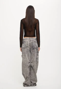 PALISADES LONG SLEEVE TOP - ONYX -Tops To Bottoms Sales 25 08 23 LIONESS ReShoots RESHOOTS 731