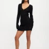 COYOTE KNIT DRESS - ONYX