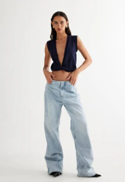 PRACTICAL MAGIC JEAN - BLUE DENIM -Tops To Bottoms Sales 27 03 23 LIONESS ReShoots Roberta RESHOOTS 813
