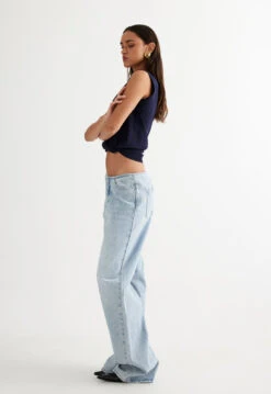 PRACTICAL MAGIC JEAN - BLUE DENIM -Tops To Bottoms Sales 27 03 23 LIONESS ReShoots Roberta RESHOOTS 822
