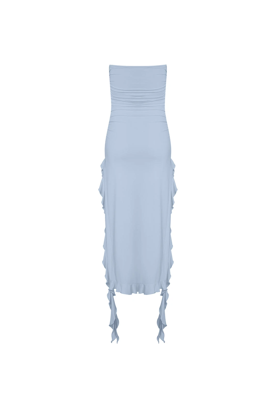 RENDEZVOUS STRAPLESS DRESS - BLUE 7 RENDEZVOUS STRAPLESS DRESS - BLUE - Image 7