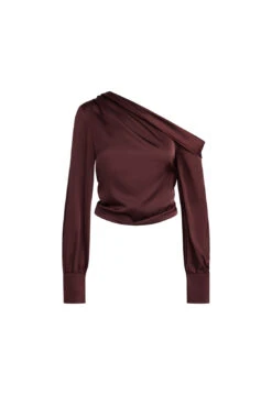 DAYDREAM OFF SHOULDER TOP - GARNET -Tops To Bottoms Sales GhostMannequin Sept 057