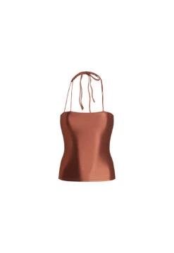 MINIMALIST TANK - CHOCOLATE -Tops To Bottoms Sales JUNE GhostMannequin 0091
