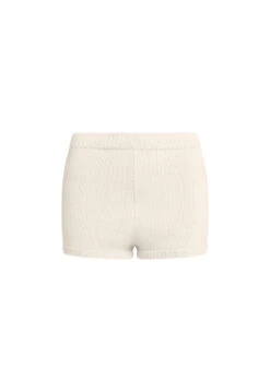 GOLDEN KNIT MINI SHORT - CREAM -Tops To Bottoms Sales JUNE GhostMannequin 1092