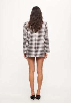 EIGHTIES BLAZER - CHOCOLATE -Tops To Bottoms Sales LC160 10 2306CHOCOLATE LB638 2307TAUPE10