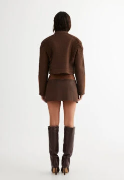 NUEVE MINI SKIRT - CHOCOLATE -Tops To Bottoms Sales LC565 1 2305 CHOCOLATE LB608 2305 CHOCOLATE 11 1403732a 0a02 4401 ad2a c427ef1835cc