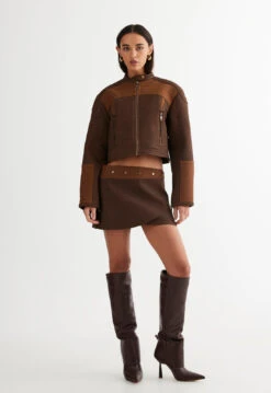 NUEVE MINI SKIRT - CHOCOLATE -Tops To Bottoms Sales LC565 1 2305 CHOCOLATE LB608 2305 CHOCOLATE 1 1e8eeb34 74cc 4095 813d 516bf18c3e3e