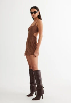DIEZ MINI DRESS - RUSSET -Tops To Bottoms Sales LD88 854 1RUSSET9