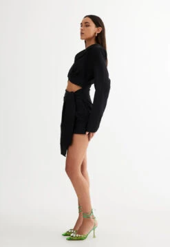 OFF DUTY BLAZER DRESS - ONYX -Tops To Bottoms Sales LD887 2305 BLACK 11