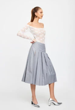 MADEMOISELLE BODYSUIT - PORCELAIN -Tops To Bottoms Sales LT846 2303PORCELAIN LB586 2 2303GREY6