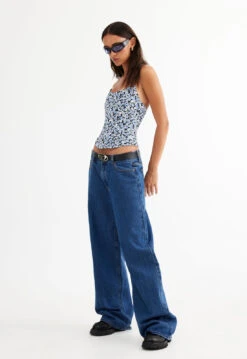 FAME CORSET - BLUE FLORAL -Tops To Bottoms Sales LT858 3 2304 BLUE FLORAL LB605 2304 BLUE DENIM 8